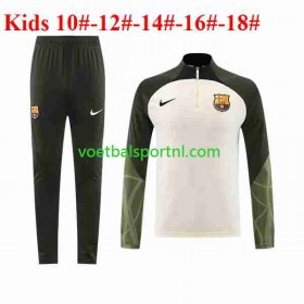 FC Barcelona Kind Wit Trainings Sweatshirt Pak 2023-24